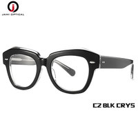 Lunettes optiques de prescription en acétate épais à motifs floraux colorés pour femmes, lunettes de haute qualité faites à la main