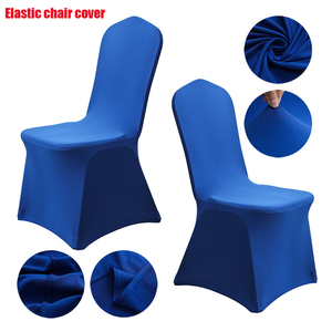 Wholesale Printed Logo Party Dining Blue <strong>Chair</strong> Seat <strong>Cover</strong> Spandex <strong>Covers</strong> for Dining Room <strong>Chairs</strong> - Product Image 1