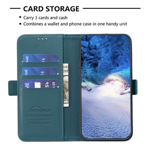 Shockporof <span class=keywords><strong>Book</strong></span> Flip PU Funda de cuero con tarjetero Funda para teléfono celular para Xiaomi Redmi Note 14 Pro 4G Poco X7 M7 Pro - Product Image 2