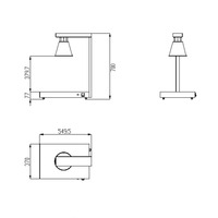 Lampe chauffante de table KOCHEF à tête unique, haute qualité, pour buffet commercial, en acier inoxydable, usage restaurant, économe en énergie