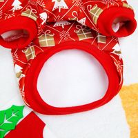 Manteau de Noël pour chien et chat, en polyester, pour la marche en automne et en hiver, motif sapin de Noël