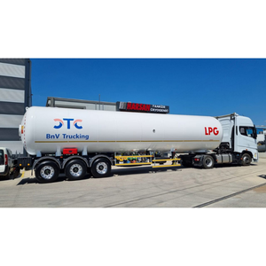 Semi-remorque de transport de GPL de 60 m3, capacité de 28,5 tonnes, citerne à gaz de pétrole liquéfié certifiée ASME AD2000, camion de livraison - Product Image 1