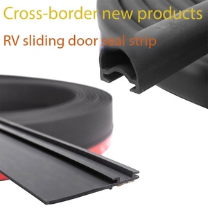 Tira de Sellado de <span class=keywords><strong>Goma</strong></span> Flexible para <span class=keywords><strong>Puerta</strong></span> Corredera de RV, Protección Contra la Intemperie, Antipolvo e Impermeable para Autocaravanas, Campers y Remolques de Viaje - Product Image 1