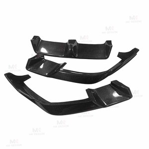 Aileron de menton de lèvre de pare-chocs avant de style LD en fibre de carbone pour <span class=keywords><strong>BMW</strong></span> F96 <span class=keywords><strong>X6M</strong></span> <span class=keywords><strong>2019</strong></span> + Kit de carrosserie de lèvre avant en carbone style de voiture - Product Image 5