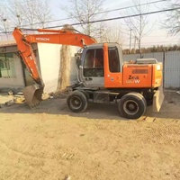 Excavatrice sur pneus hydraulique d'occasion Hitachi ZX130 ZX120 360 200 – Matériel d'occasion Hitachi ZX130