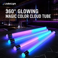 Tube lumineux LED 3D DMX suspendu pour scène, tube acrylique LED RGB pleine couleur, décoration de boîte de nuit, lumière de scène à pixels