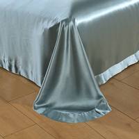 Ensemble de literie 4 pièces en soie de mûrier 100% 6A 300 fils/cm², écologique, toutes saisons, luxe, drap-housse, drap plat, taies d'oreiller, sur mesure, taille Queen