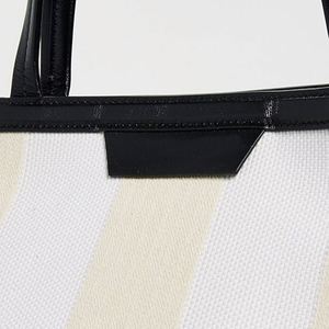 Days Carryall Striped Canvas Custom Embroidery DIY <b>Large</b> Travel Handbag Women Shopping Shoulder <b>Bags</b> Weekender <b>Beach</b> Summer - Product Image 2