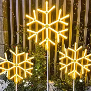 Dekorasi komersial kotak hadiah Natal LED 3D lampu pola bintang