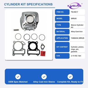 Kit de bloc-cylindres haute performance KAISUNG pour Yamaha SIRIUS <span class=keywords><strong>110</strong></span> 5TN C8, pièces de moteur, jeu complet de joints de piston - Product Image 4