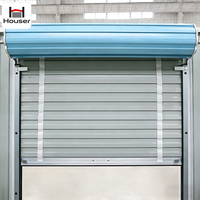Porte roulante manuelle en acier pour conteneur maritime, idéale pour unités de stockage et entrepôts de self-storage