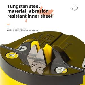 Mini affûteur de couteaux à ventouse de canard jaune en acier multifonction entièrement automatique pour la cuisine Durable et tranchant - Product Image 4