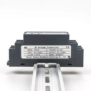 Akurasi Tinggi Tegangan Transduser AC/DC 0-500V 4-20mA 0-10V Tegangan Converter Signal Isolator