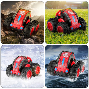 Bajo MOQ 2020 agua <span class=keywords><strong>tierra</strong></span> impermeable coche anfibio juguete truco Radio RC coche de Control remoto para los niños - Product Image 5