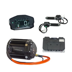 Kits de moteur à entraînement central QS MOTOR QS138 90H V3 4KW 7200 tr/min avec boîte de vitesses 1:2.35, contrôleur Fardriver ND72680 350A 680A, état neuf - Product Image 1
