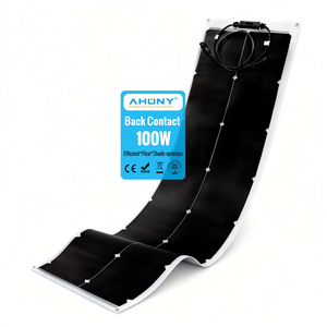 Panneaux solaires flexibles étroits sur mesure 100W, étanches, verticaux, ETFE HPBC, efficacité 21,73%, indice de protection IP68, pour toit de voiture - Product Image 1