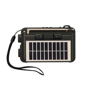 Factory Solar Radio 0625 4 FM AM SW 8 Bands 13x7x8.5cm 0.33kg Portable USB TF Card <b>LED</b> Flashlight for Outdoor Rechargeable Radio - Product Image 5