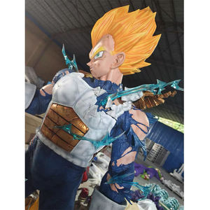 Figura de Acción de Resina de Fibra de Vidrio de Tamaño Real, Figura de Anime de Dragon Ball, Escultura de Vegeta de Resina - Product Image 4