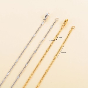 Chaîne fine en acier inoxydable à paillettes, chaînes plates, composants créatifs pour la fabrication de bijoux, fournitures et accessoires - Product Image 6