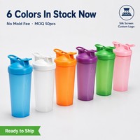 Bouteille de shaker de sport en plastique PP sans BPA de haute qualité, personnalisable avec logo, tasse d'entraînement avec mélangeur fixe, excellente bouteille d'eau