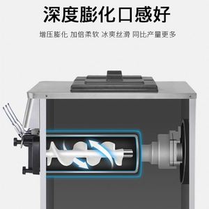 Business Automatic Soft Serve Mini Roll <b>Machine</b> Industrial Air-Cooled Soya Frozen Fruit <b>Ice</b> <b>Cream</b> <b>Machine</b> Electric Household - Product Image 2