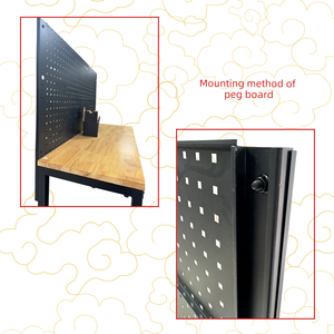 52 \ "Chiều cao có thể điều chỉnh bằng gỗ hàng đầu bàn làm việc Pegboard tùy chỉnh OEM hỗ trợ cho nhà văn phòng nhà để xe hội thảo nhà hội thảo - Product Image 4