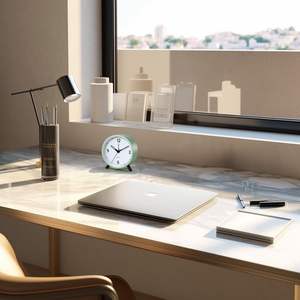 Horloge de table de bureau rétro silencieuse de 4 pouces, vente chaude <span class=keywords><strong>2023</strong></span>, horloge analogique à quartz sans tic-tac, avec lumière nocturne - Product Image 5