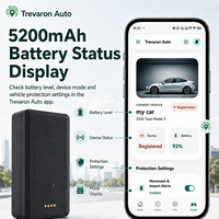 Pelacak GPS+LBS Magnetik Tersembunyi Trevaron Auto untuk Mobil, Baterai 5200mAh, Anti Maling Waktu Nyata, Manajemen Armada Pribadi, Nirkabel
