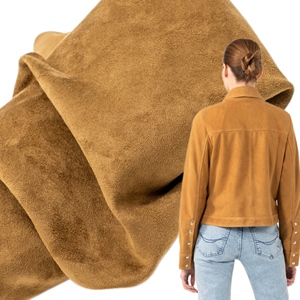 Ultrasuede sợi nhỏ mịn mềm Faux da lộn vải nhung cho vải giày Áo khoác ăn mặc quần áo sofa xe bọc - Product Image 1