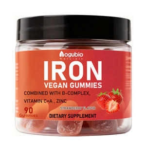 Integratore di Ferro con Complesso B, Vitamina C+A e Zinco, Caramelle Gommose Vegane di Ferro a Marchio Privato - Product Image 1