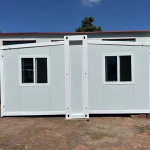 Maison conteneur extensible de style villa moderne de 20 pieds 40 pieds Fenêtres panoramiques en bois et acier pour chambres à coucher appartements salles de bain - Product Image 2