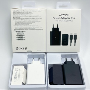 65W PD Power <b>Adapter</b> Trio Dual USB-C Port Fast Charger Wall <b>Plug</b> with USB-A Port <b>Universal</b> Charging for Phones Tablets - Product Image 3