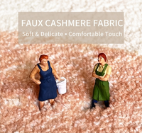 Tapis de style persan en fausse fourrure de cachemire, tapis vintage pour salon, antidérapant, avec support en plastique à pois, épaisseur 5 mm