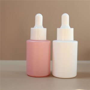 Luxury Cosmetic <b>Dropper</b> <b>Bottle</b> Matte White Black Serum <b>Dropper</b> <b>Bottle</b> 15ml 30ml 50ml 100ml Glass <b>Dropper</b> <b>Bottle</b> with Pipette - Product Image 1