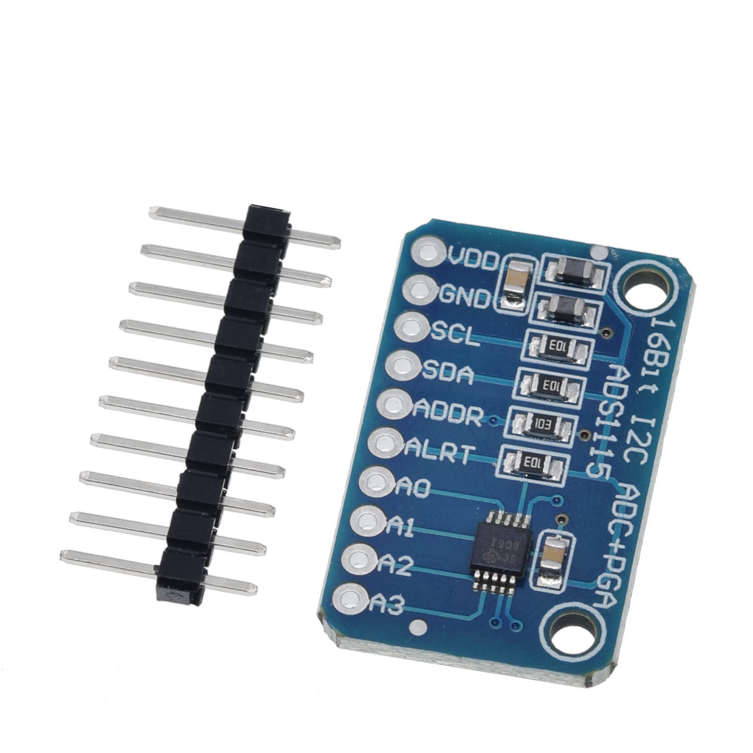 Modulo 4 Canali Arduino Modulo ADC ADS1115 16 Bit 4 Canali I2C Con Amplificatore - Per Arduino E Raspberry Pi De Andreis
