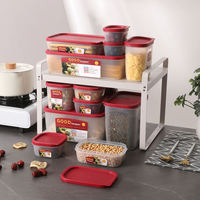 Boîtes de rangement transparentes en plastique scellées pour réfrigérateur, pour céréales et aliments divers