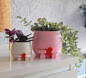 <strong>Happy</strong> Plant <strong>Pot</strong> Valentine's Day Plant <strong>Pot</strong> Face <strong>Happy</strong> Cute Plant Planter <strong>Pot</strong> <strong>Happy</strong> Face - Product Image 2