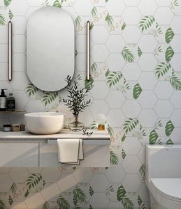 Brique hexagonale verte de couleur verte, mur de cuisine, salle de bain, <span class=keywords><strong>carrelage</strong></span> de balcon - Product Image 2