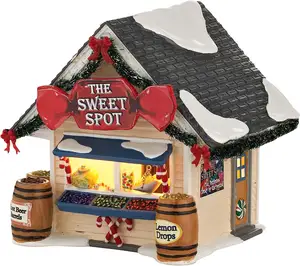 Ceramic Snow Village The Sweet Spot Lit House, decoration for holiday