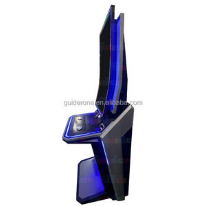 Miễn phí vận chuyển 43 "dọc cong dẫn thẳng đứng Tủ trò chơi với trên chấp nhận trò chơi sét trò chơi - Product Image 1