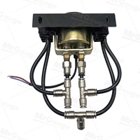Bloc de collecteur de suspension pneumatique universel MrGauge avec manomètre à double aiguille et interrupteurs, 200 PSI max, pour modification automobile