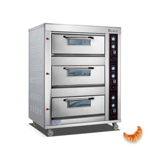 Prix du four de boulangerie, Four à gaz industriel à pont simple/double/trois couches pour la cuisson de gâteaux, de pains et de pizzas - Product Image 6