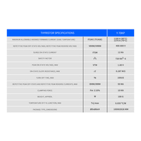 Tiristor de Control de Fase KP Y38KPE Y40KPE Y45KPE Y50KPE Y60KPE Kt54CT Y38KPE Y40KPE Y45KPE Y50KPE Y60KPE