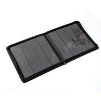 Classeur Premium de Haute Qualité à 12 Poches pour Cartes à Collectionner, en Cuir PU avec Fermeture Éclair, Album de Cartes de Visite Tendance
