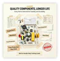 Carte de contrôle de chauffage fiable SUCAN SU 11R pour plaque de cuisson infrarouge avec protection contre les surtensions 6KV pour cuisinière électrique DIY