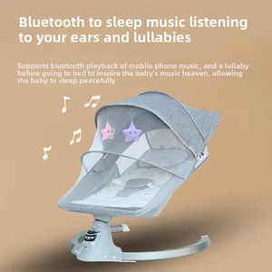 Nhà Máy sơ sinh điện bé đu trẻ sơ sinh Rocker âm nhạc <span class=keywords><strong>Bouncer</strong></span> ghế thoải mái có thể gập lại cho Bluetooth trẻ sơ sinh <span class=keywords><strong>Bouncer</strong></span> - Product Image 3