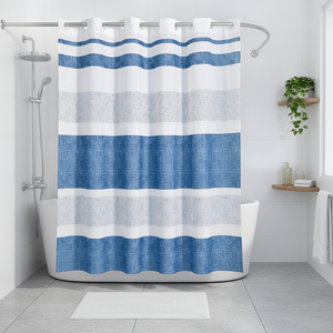 Tenda da Doccia Amara Easy Ring Blu in Poliestere Moderna Impermeabile 180x200cm (Dintex 02-912) - Product Image 3