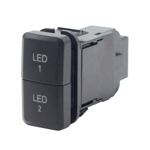 Botón de interruptor LED para Toyota Corolla Vios Función de encendido y apagado con kit de cable conector Interruptor de luces antiniebla láser - Product Image 6