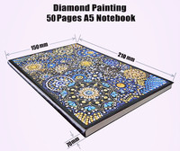 A-008 fait à la main adultes journal diamant broderie point de croix artisanat cadeaux 3D/5D bricolage cristal diamant peinture cahier