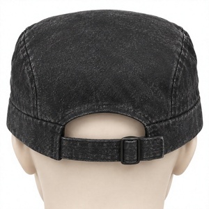 Casquette en jean Della à 5 panneaux avec logo imprimé, visière réglable, unisexe, décontractée, pour le printemps et l'été, casquette de baseball personnalisée à fermeture snapback - Product Image 6